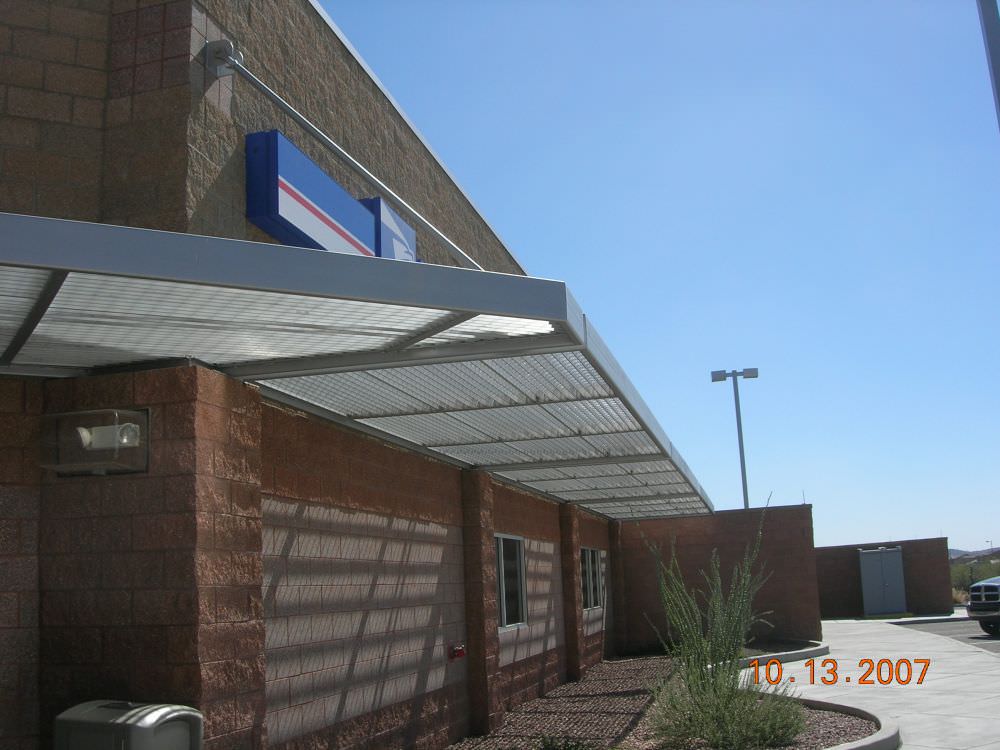 Phoenix,AZ USPS Aluminum Sunshade style 104 005